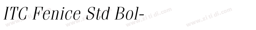 ITC Fenice Std Bol字体转换